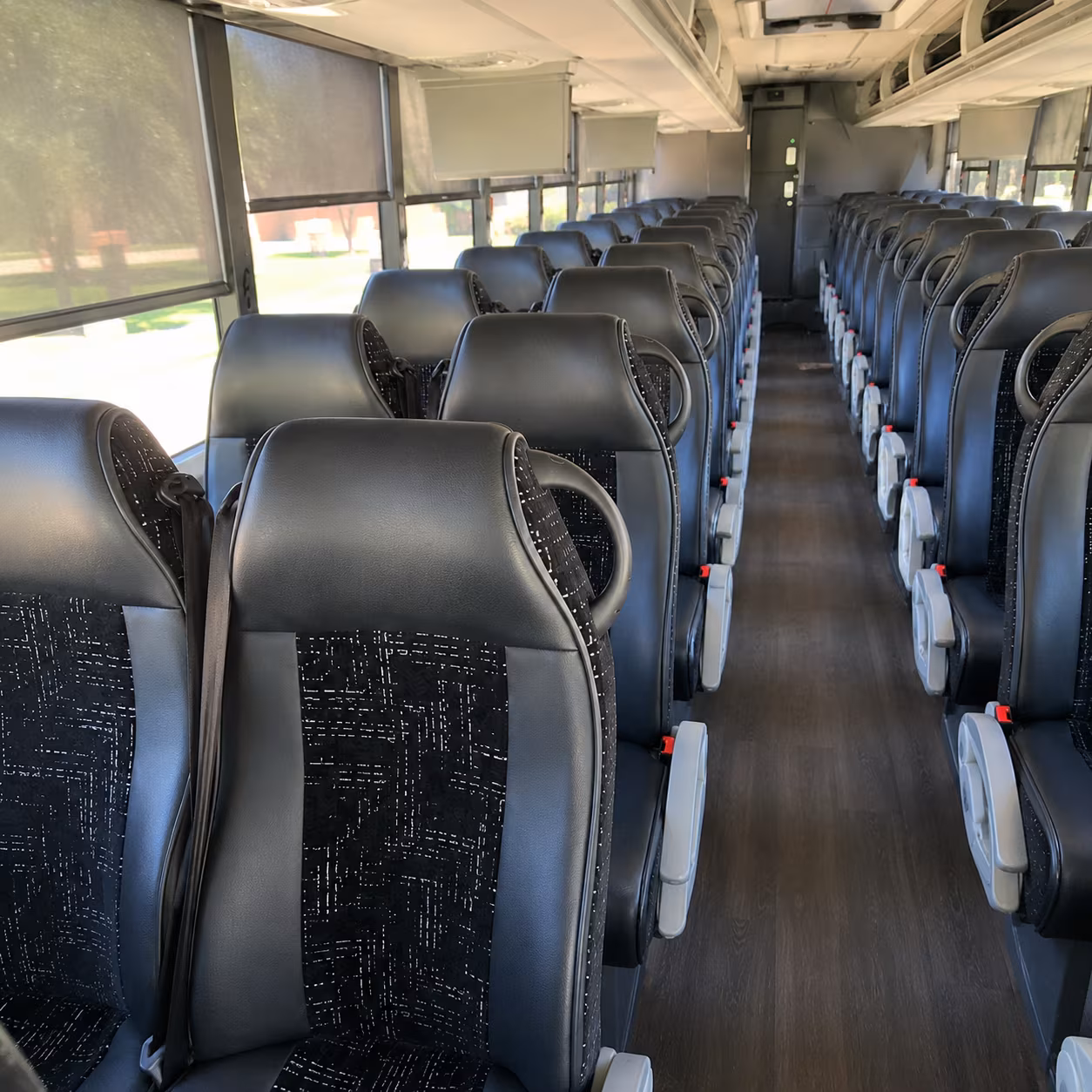 goodyear charter bus rental interior